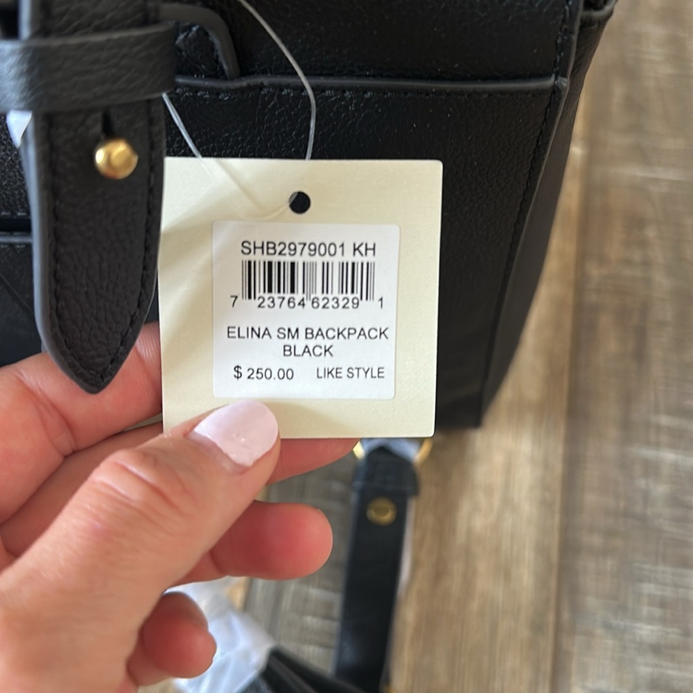 NWT Fossil Elina Black Convertible Backpack - Picture 6 of 8
